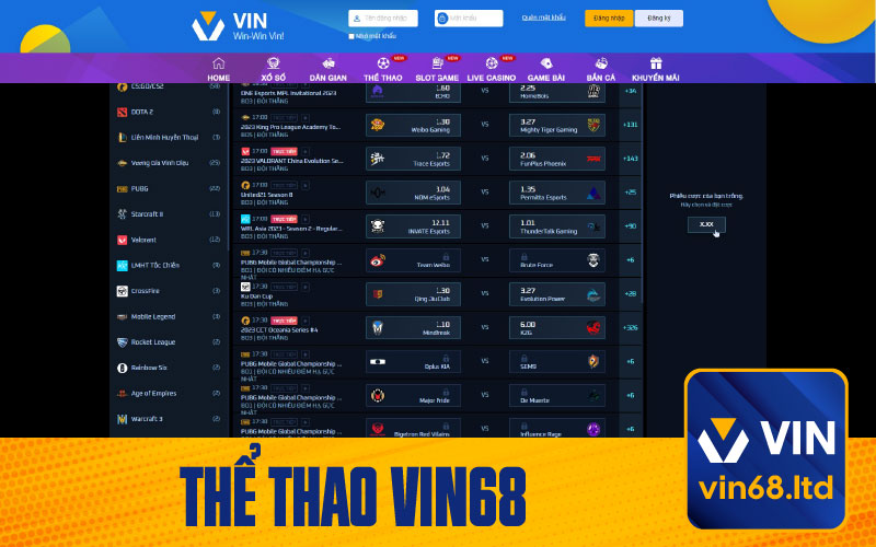 Thể Thao Vin68